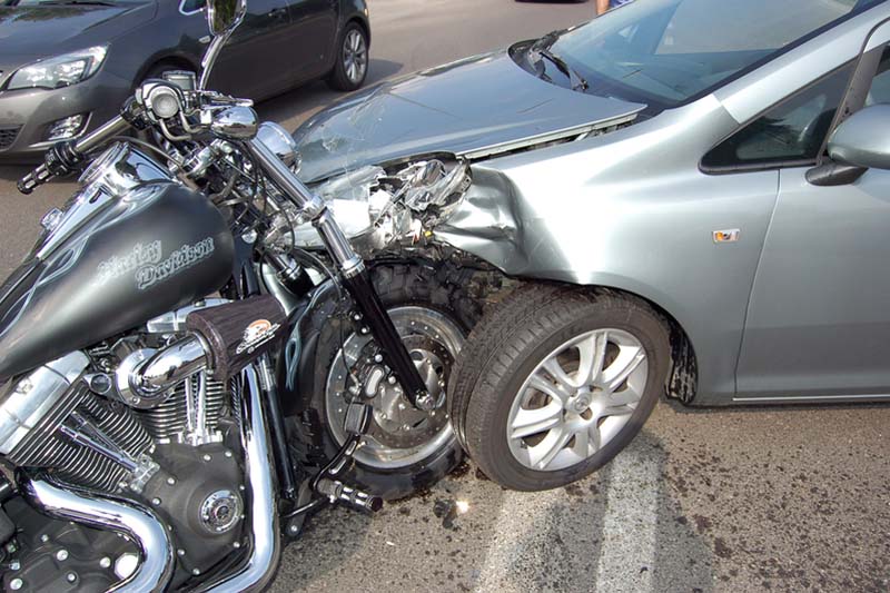 Car & bike crash